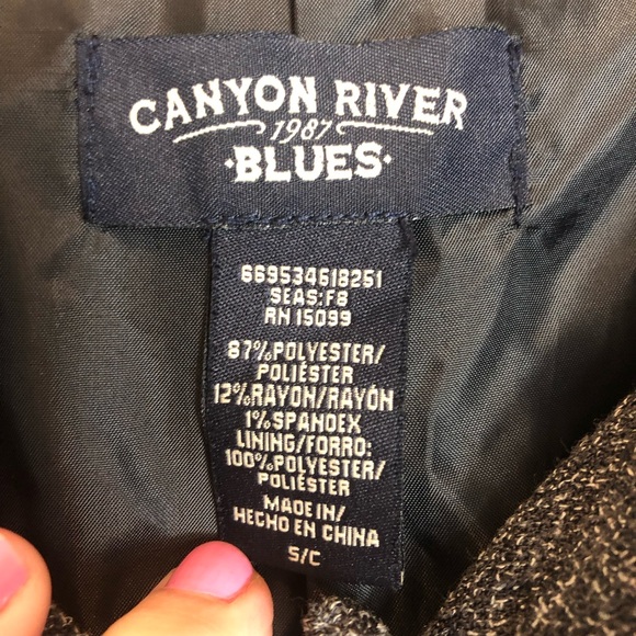 Canyon River Blue Pleated 3/4 Sleeve Jacket. Size Small - Picture 2 of 7